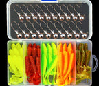 T-Tail Soft Plastic Grub Set, 3–8.5 cm (1.2–3.3 in) – product photo