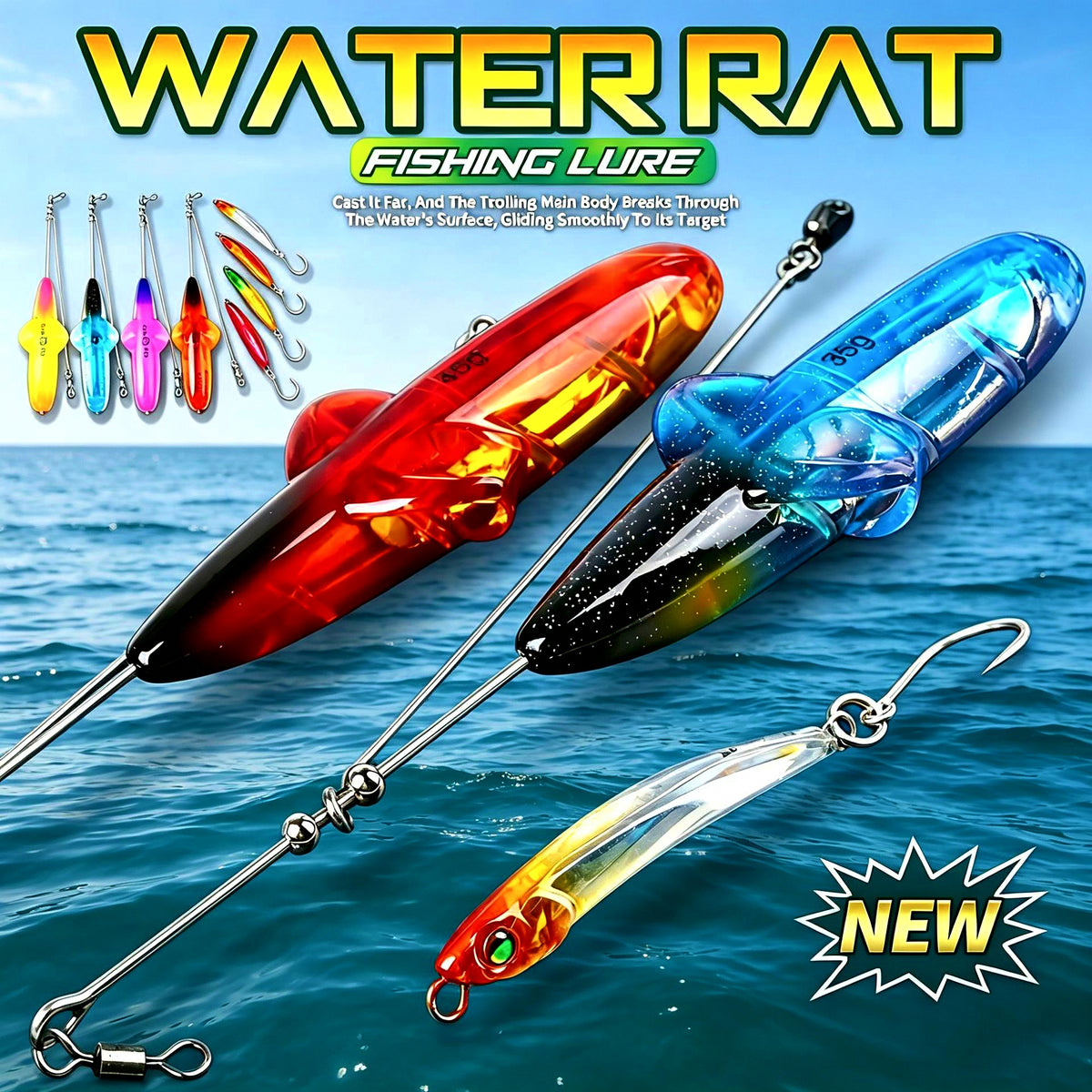 Topwater Pencil Lure, 35 g (1.2 oz) & 45 g (1.6 oz) – product photo