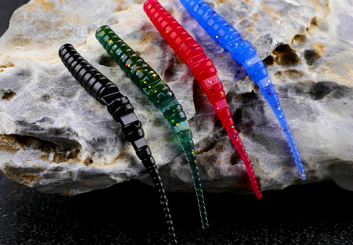 Segmented Worm Pin-Tail Soft Bait, 4 cm (1.6 in), 0.35 g – product photo