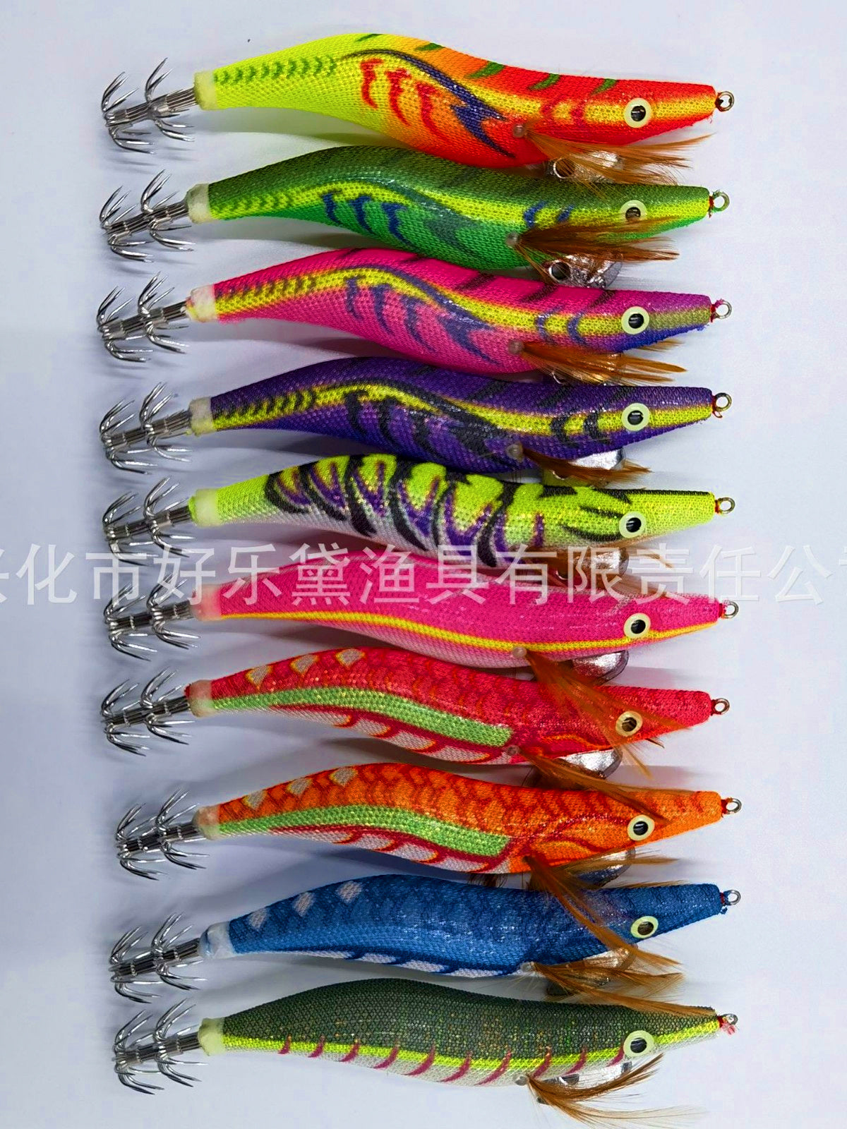 Glow Wood Shrimp Squid Jig, Sizes 2.5, 3.0, 3.5 – product photo