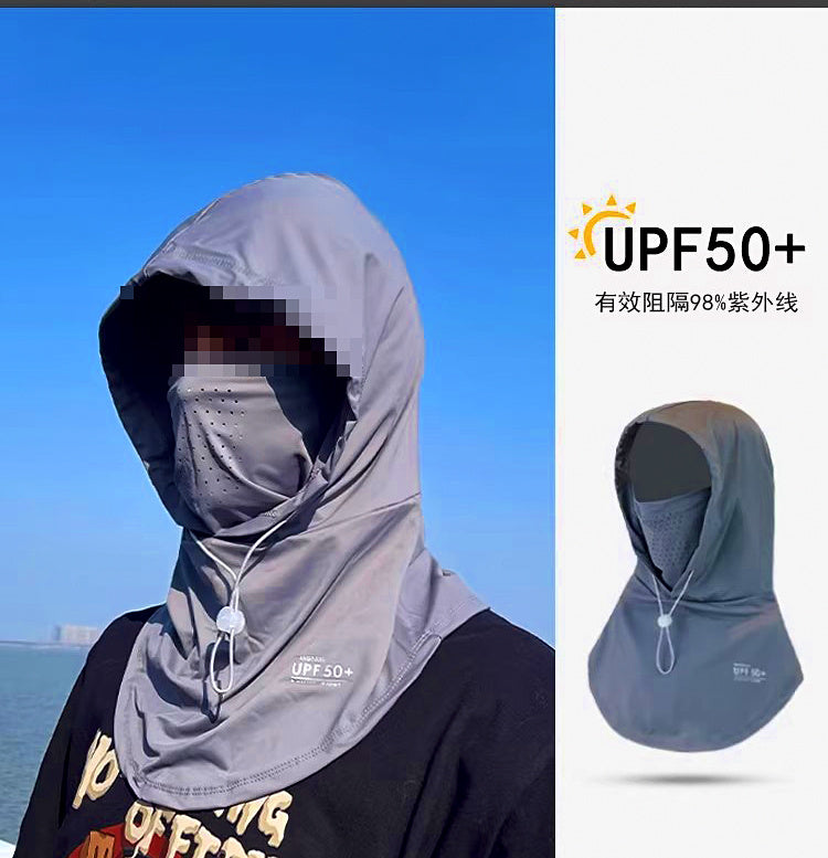 UPF 50+ Sun Face Mask & Neck Gaiter for Fishing, One Size – product photo