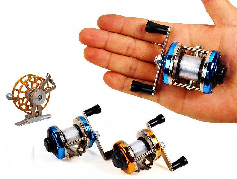 Mini Metal Drum Reel, Ice Fishing Reel 3.0:1, 2 Bearings – product photo