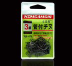 Barbed Tube-Eye Senmata Hooks, Bulk Pack, Sizes 0.8–14 – product photo