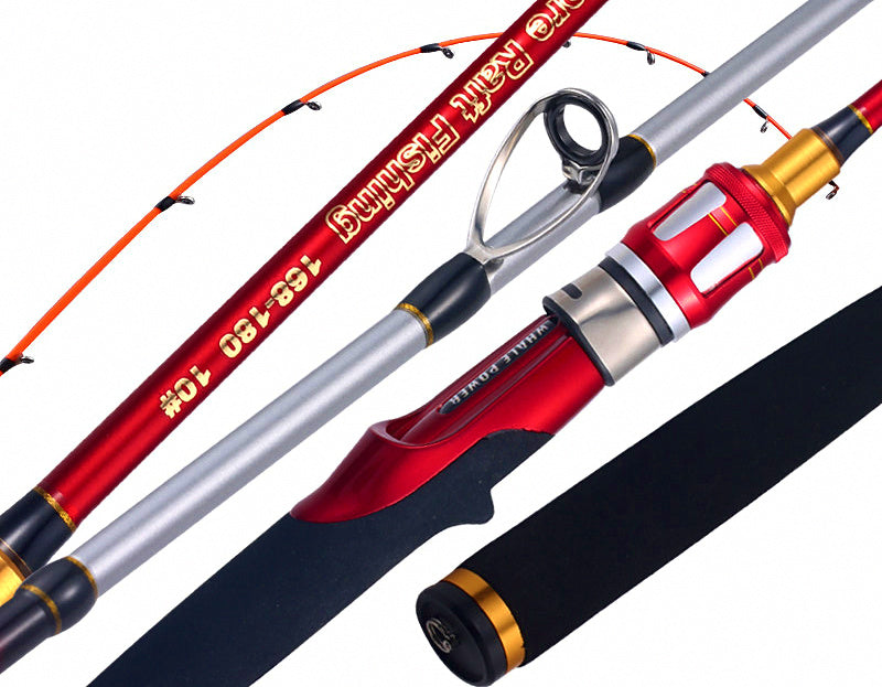 Fiberglass Boat Rod, Soft Action, 1.35–2.1 m (4.4–6.9 ft) – product photo