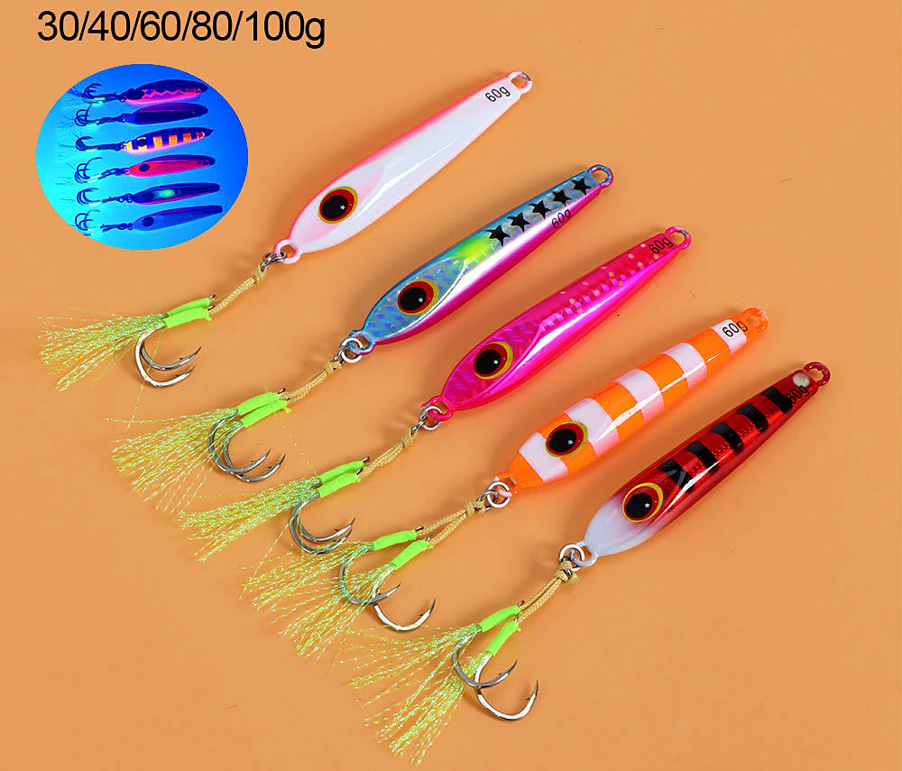 Slow Pitch Jig with Hook, 30–100 g (1.1–3.5 oz) – product photo