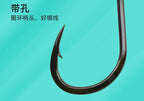 Iseni Ringed Single Hooks, Barbed, Sizes 10–22 – product photo