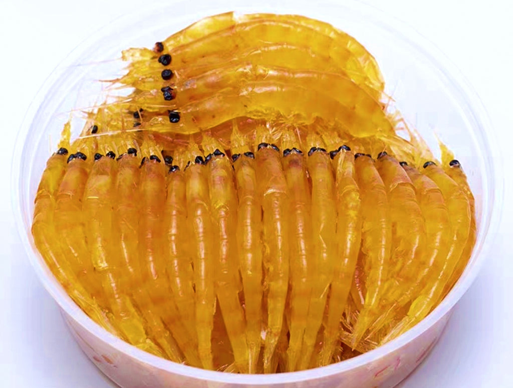 Antarctic Krill Bait Box, Yellow or Red, Saltwater – product photo