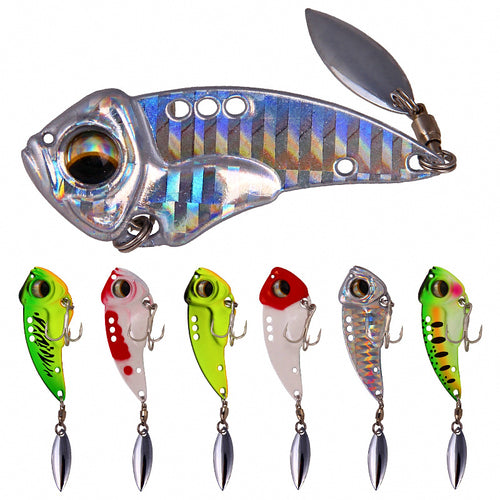 VIB Blade Bait with Willow Spinner Blade, 8–17 g (0.3–0.6 oz)