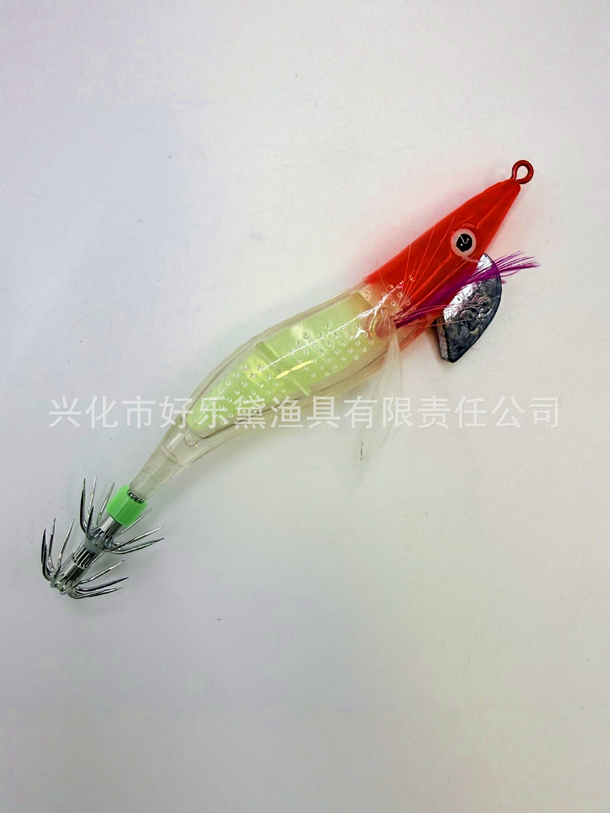 Glow Squid Jig, Wood Shrimp Style, Sizes 2.0, 2.5, 3.0 – product photo
