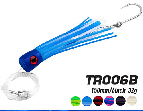 Octopus Soft Bait Trolling Lure, 6 in (150 mm), Rigged – product photo