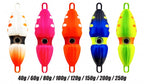 Squid Shaped Metal Jig, Glow, 40–250 g (1.4–8.8 oz) – product photo