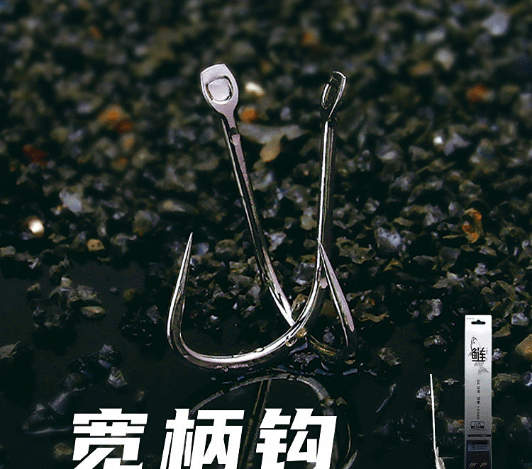 Pre-Tied Double Hook Snell Rigs, 8 Pairs, 65 cm (25.6 in) – product photo