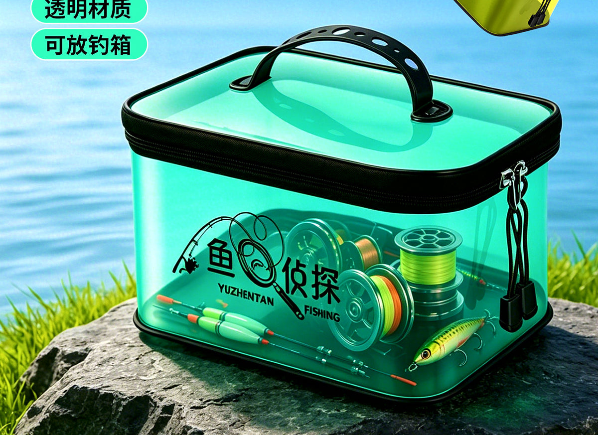 Clear Foldable Lure Tackle Box, Small / Medium / Large – product photo
