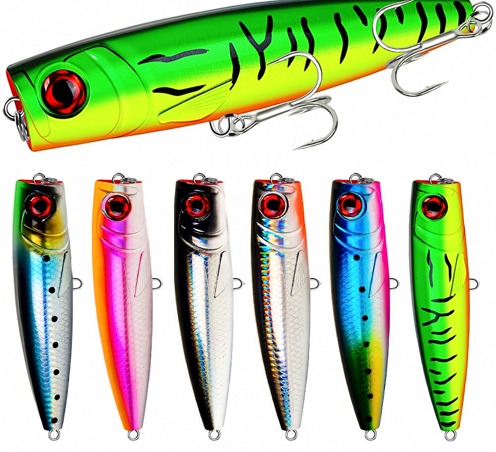 Saltwater Popper Topwater Lure, 14 cm (5.5 in), 59 g (2.1 oz) – product photo