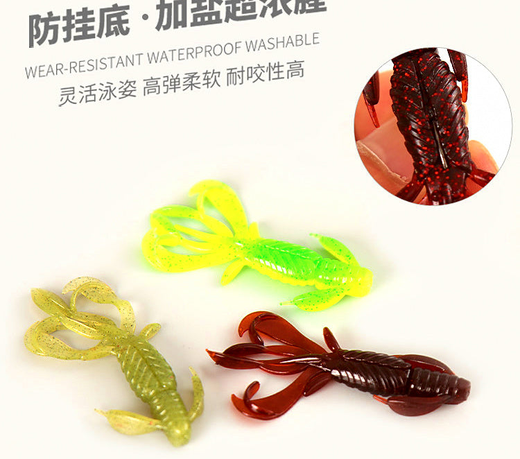 Soft Plastic Shrimp Lure, 73 mm (2.9 in), 10 Pack – product photo