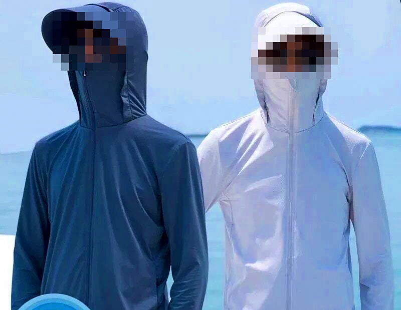 Men's Hooded Sun Protection Fishing Jacket, Ice Silk – product photo