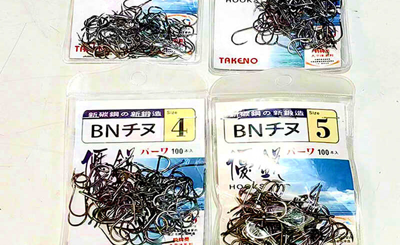 Barbed Saltwater Hooks, Senyu & Marushi Patterns, 100 pcs – product photo