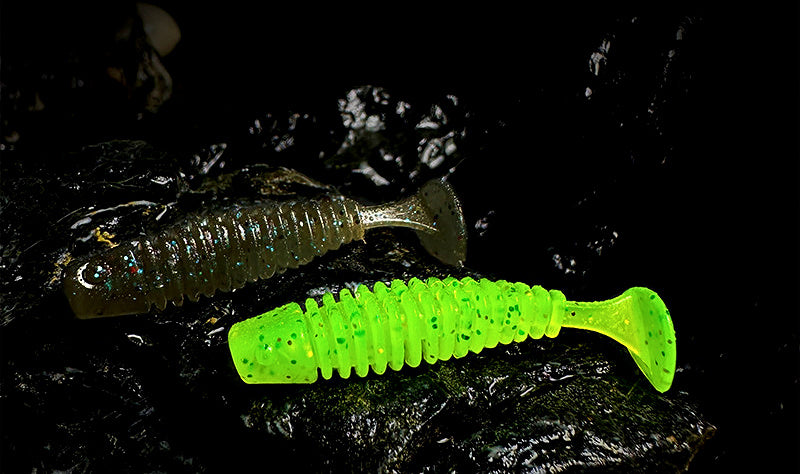 T-Tail Soft Plastic Grub, 3.5 cm (1.4 in), Slow Sink, 20 Pack – product photo