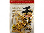 Senmata Barbed Hooks, Gold/Silver/Black, Sizes 1–6 – product photo