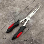 Stainless Steel Fishing Pliers with Line Cutter, Multiple Sizes – product photo