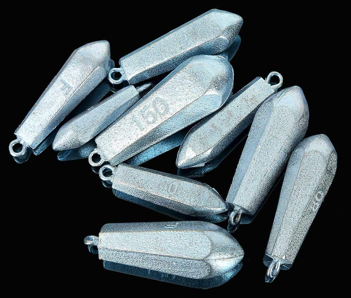 Hexagonal Galvanized Iron Sinker, 30–150 g (1–5.3 oz) – product photo