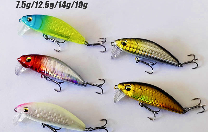 Slow Sinking Casting Minnow Lure, 7.5–19 g (0.26–0.67 oz) – product photo