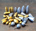 Brass Bullet Weights, Texas Rig, 0.06–0.35 oz (1.8–10 g) – product photo