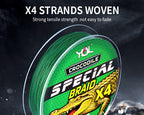 X4 Braided PE Fishing Line, 100 m (109 yd), 9 Colors – product photo