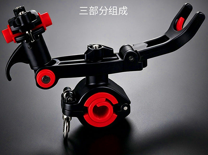 Clamp-On Boat Rod Holder for Round Tube Rails – product photo