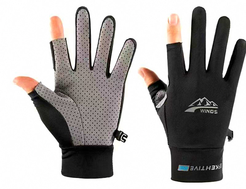 UV Sun Protection Fishing Gloves, Touchscreen, Fingerless or Full – product photo