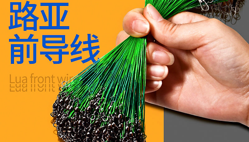 Pre-Made Fishing Leaders with Snap Connector, 60 Pack – product photo