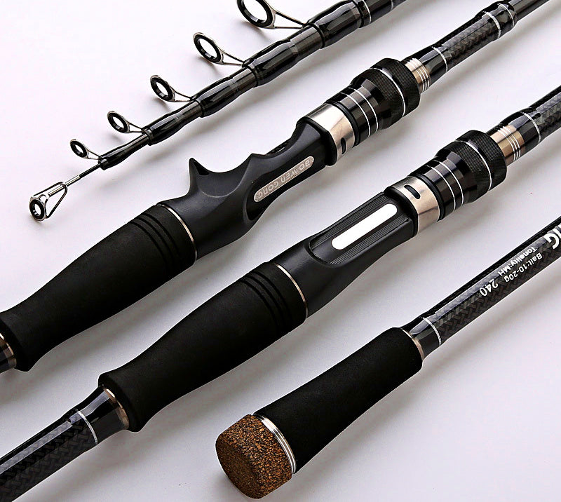 Telescopic Carbon Boat Rod, Medium Power, 1.8–3.6 m (5.9–11.8 ft) – product photo