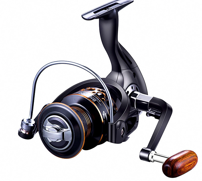 All-Metal Spinning Reel, Sizes 1000–7000, Wood or Metal Knob – product photo