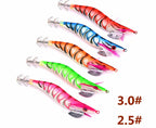 Wood Shrimp Lure Set, 5 Colors, Sizes 2.0 / 2.5 / 3.0 – product photo