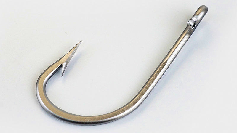 Stainless Steel Saltwater Hooks, Barbed, Sizes 5/0–20/0 – product photo