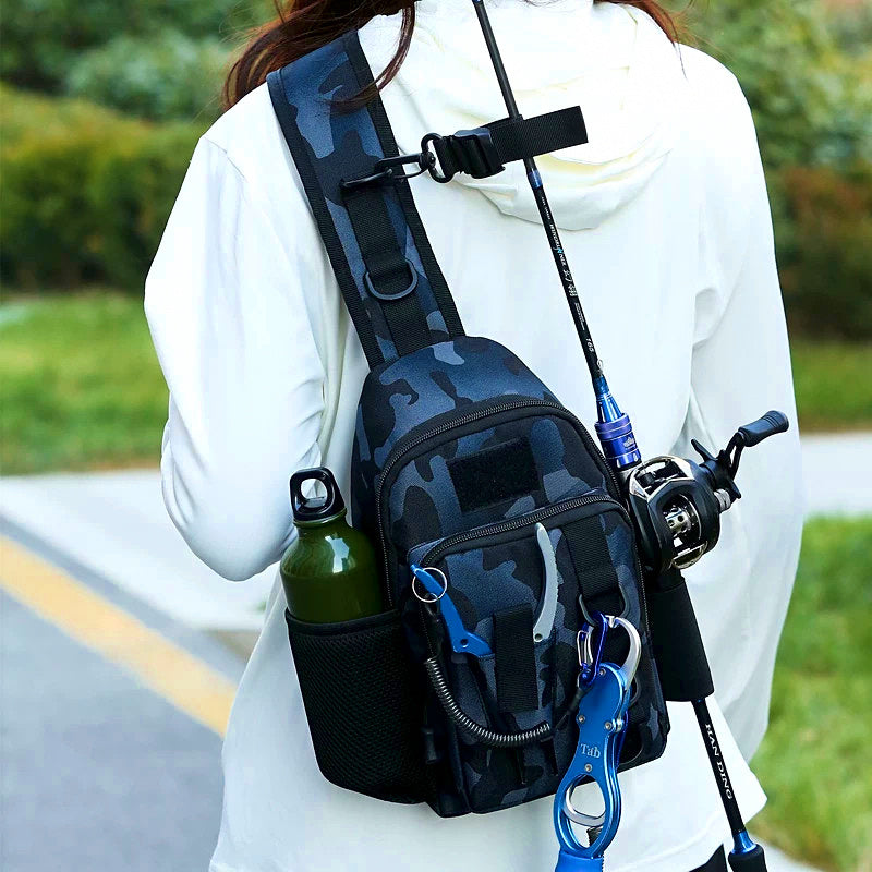 Lure Fishing Chest Bag, Sling Waist Pack – product photo