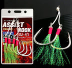 Pre-Tied Slow Pitch Jigging Assist Hooks, Barbed, 2/0–9/0 – product photo