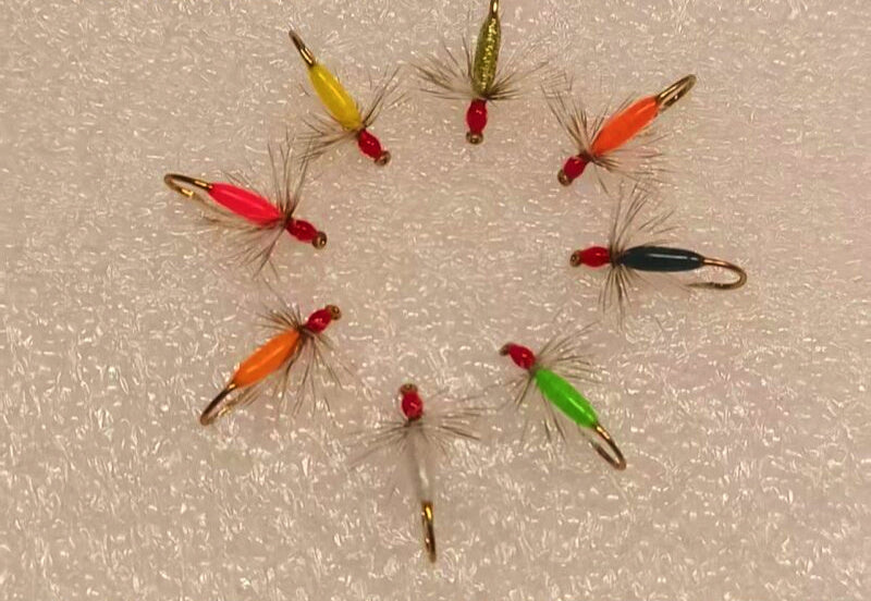 Red Head Bloodworm Fly, Barbed Hook, 8-Pack – product photo
