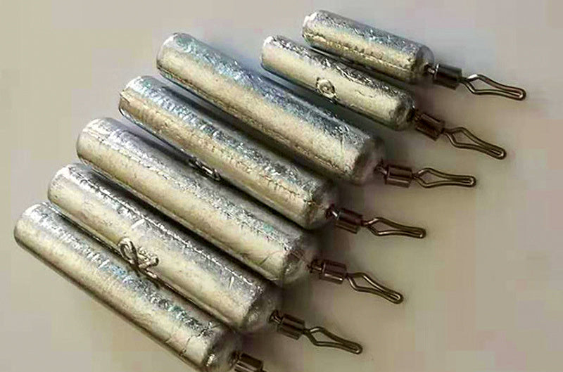 Inverted Cylinder Sinker with Swivel, 3.5–20 g, 50-Pack – product photo