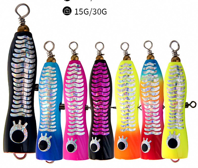 Wooden Popper Surface Lure, 15–30 g (0.5–1.1 oz) – product photo