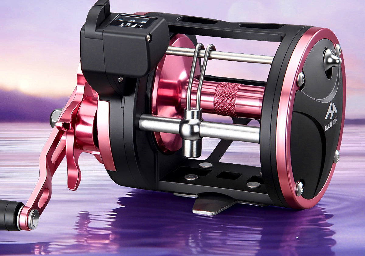 Metal Conventional Jigging Reel, Right-Hand, Boat Fishing – product photo