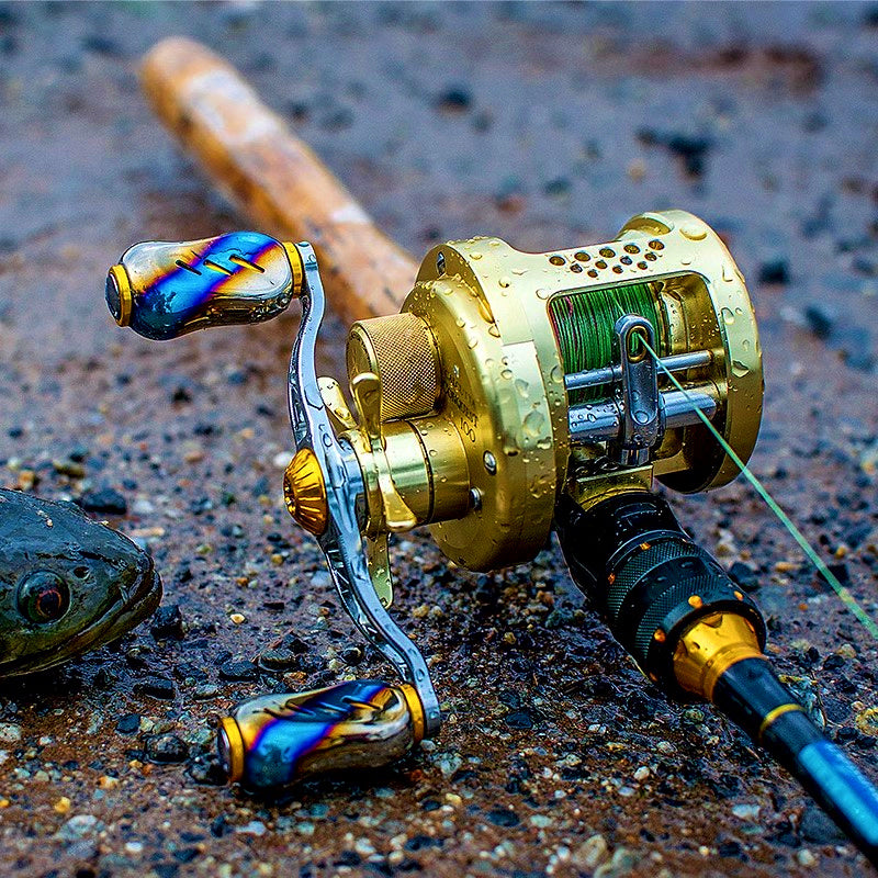 Titanium Alloy Baitcaster Reel Handle & Knob Upgrade – product photo
