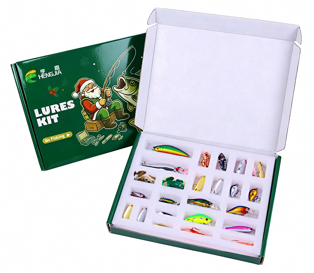 Fishing Lure Assortment Gift Box Set, 18 or 24 Piece – product photo