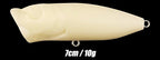 Unpainted Popper Topwater Lure Blank, 7 cm, 10 g (0.35 oz) – product photo