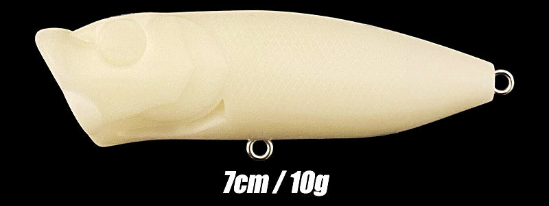Unpainted Popper Topwater Lure Blank, 7 cm, 10 g (0.35 oz) – product photo