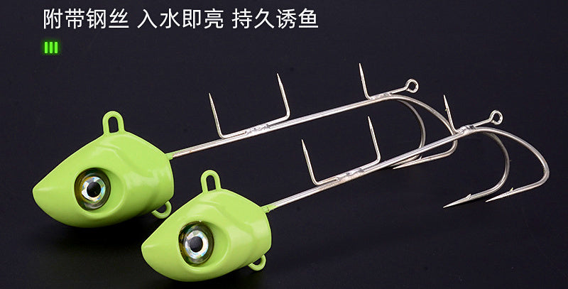 Glow Tenya Hairtail Jig w/ Hooks, 15–250 g (0.5–8.8 oz) – product photo