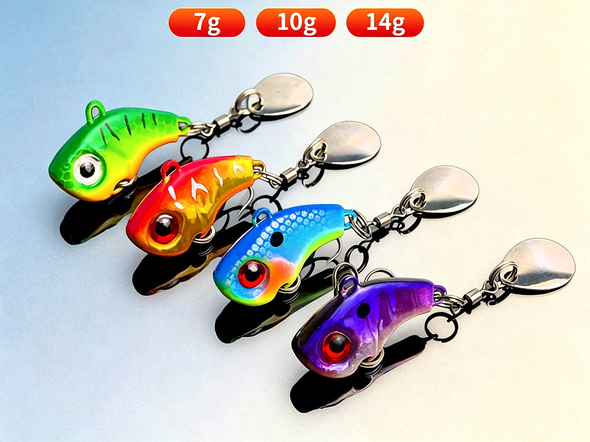 Metal VIB Blade Lure with 3 Treble Hooks, 7–14 g (0.25–0.5 oz) – product photo