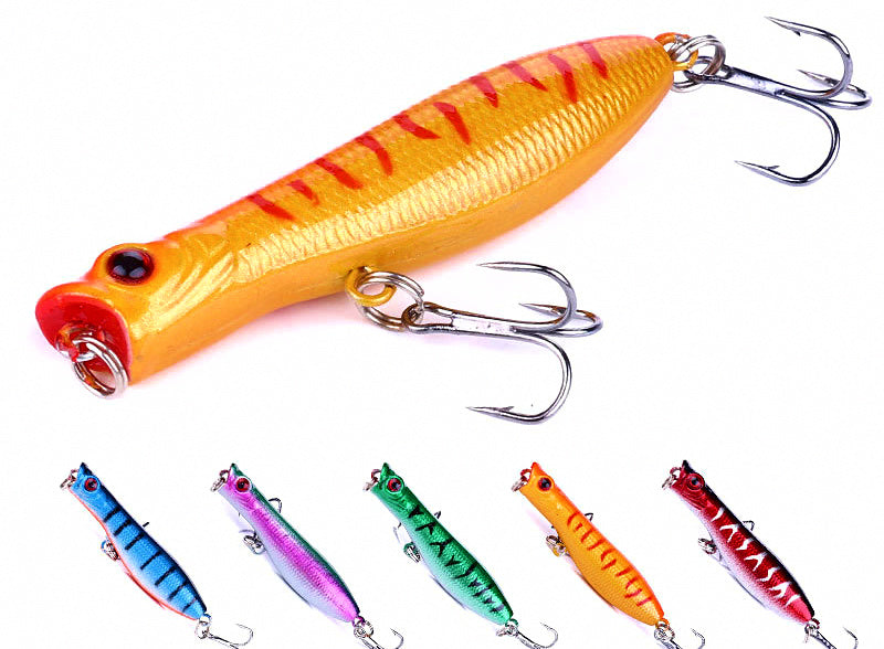 Floating Topwater Popper Lure, 6 cm 5 g (2.4 in, 0.18 oz) – product photo