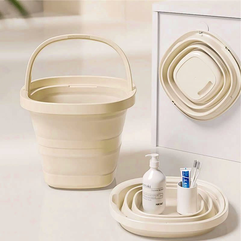 Collapsible Silicone Bucket, 5 L or 10 L, Camping & Fishing