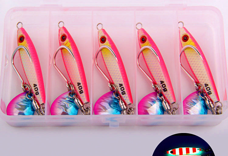 Metal Jig with Spinner Blade, 15–100 g (0.5–3.5 oz) – product photo